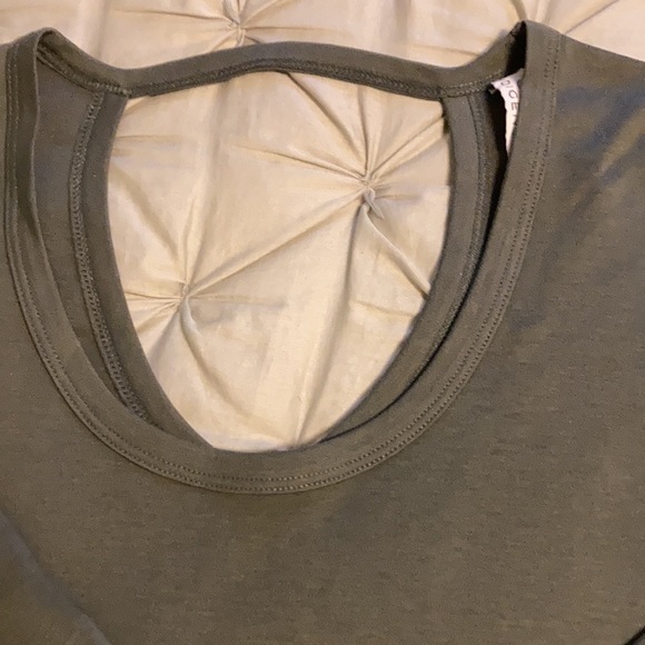 Olive TShirt with Great Details - Picture 2 of 3